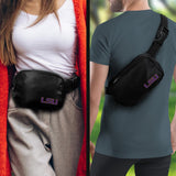 LSU Primary Logo Belt Bag, Crossbody Fanny Pack for Women and Men, Adjustable