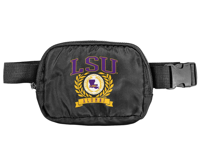 LSU Tigers Alumni Seal Belt Bag, Crossbody Fanny Pack for Women and Men, Adjustable