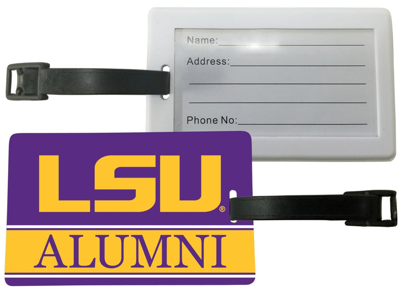 LSU Tigers Luggage Tag Alumni Design Officially Licensed 4 - Pack