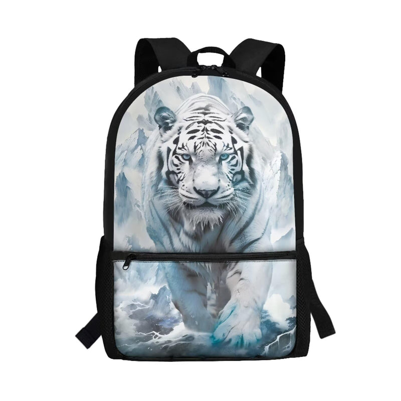 Luarisgur 3D Tiger Backpack for Boys Girls School Bag Bookbag for Kindergarten Elementary Middle School Bag Cool Animal Children's Schoolbag Back to School Supplies Bag for Teen Kids