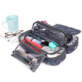 Lug Flatbed Slim Cosmetic Case, PAWS NAVY