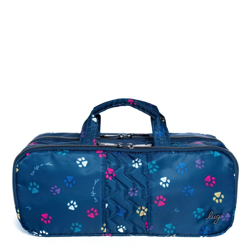 Lug Flatbed Slim Cosmetic Case, PAWS NAVY