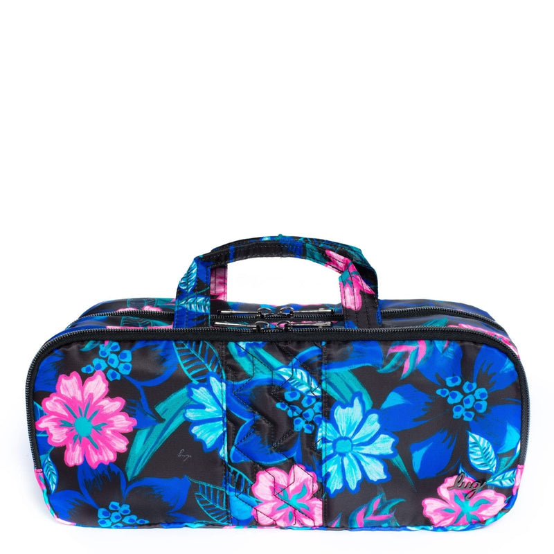 Lug Flatbed Slim Cosmetic Case, RESORT BLACK