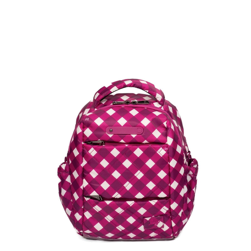 Lug Hopper Shorty Backpack, GINGHAM BERRY