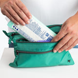 Lug Kickline Triple Zip Storage Pouch, LIME