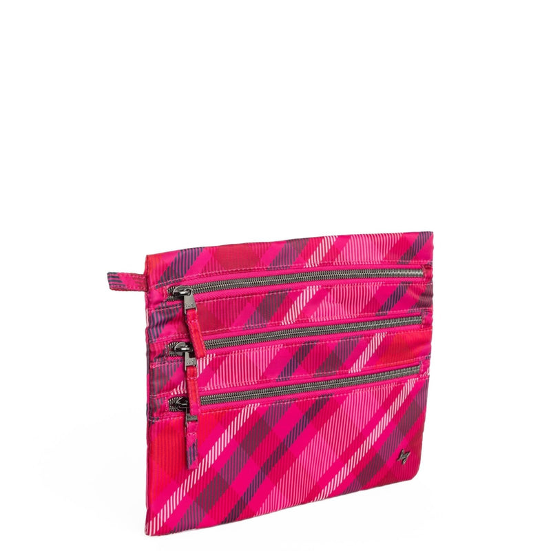 Lug Kickline Triple Zip Storage Pouch, LIME