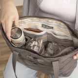Lug Skyliner Tote Bag, BLACK RAINBOW STITCH