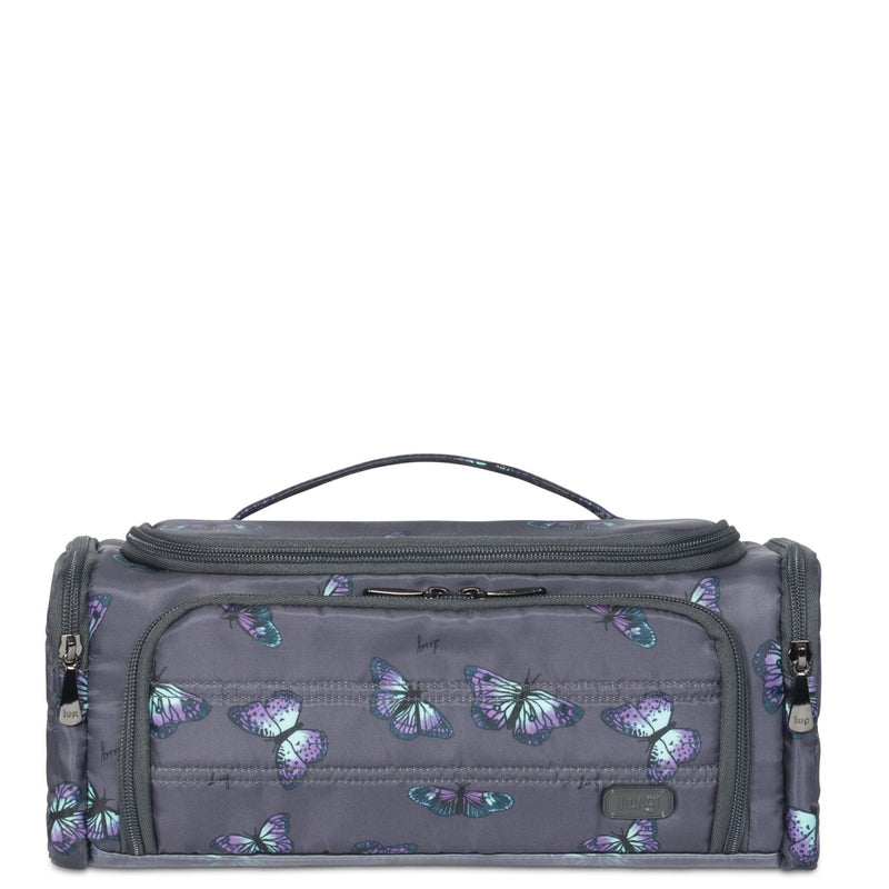 Lug Trolley Cosmetic Case, BUTTERFLY GREY