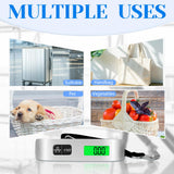 Luggage Scale, 110lb Luggage Weight Scale with 4 Unit Switching Functions&LED Display, Luggage Scale Travel Digital for Weighing Luggage, Backpacks, Packages and Markets