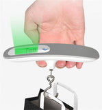 Luggage Scale, 50kg Hand Hanging Portable Travel Scale with Hook Electronic Baggage Weight Measuring Digital Weighing