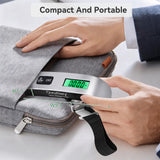 Luggage Scale, Digital Luggage Scale for Travel, Widen Upgrade Rubber Grip, 110 Pounds Portable Suitcase Scales with LED Display, Temperature Sensor, Peeling Function