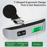 Luggage Scale, Digital Luggage Scale for Travel, Widen Upgrade Rubber Grip, 110 Pounds Portable Suitcase Scales with LED Display, Temperature Sensor, Peeling Function