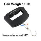 Luggage Scale, Large Handle, Electronic Luggage Scale, High Precision Carrying, 110lbs/50kg, Hook Rotates 360°, Travel Airport Checked Luggage Baggage, Avoid Extra Charges for Your Over Weight