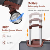 Luggage Sets 2 Piece Luggage, ABS Hardside Suit case Spinner Wheels Lightweight Lock
