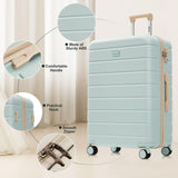 Luggage Sets 3 Pcs Suit case, ABS Hardside Suit case Carry - on, Checked Luggage, Lock