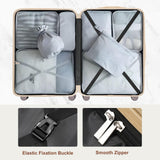 Luggage Sets 3 Piece Suitcases, ABS Hardside Carry - on, Checked Luggage, Lock