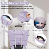 Luggage Sets 6 Piece, Expandable Luggage Set Clearance for Women, Suitcases with Wheels, Hardside Hard Shell Travel Luggage with TSA Lock (Lavender Purple, 6pcs)