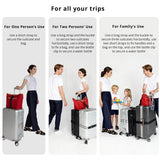 Luggage Straps 3 PCS for Suitcases TSA Approved 2 Short & 1 Long Adjustable Straps with Elastic Thick Rope for Connecting Suitcases and Bags Stably with Strap Buckle and Bottle Buckle Clip, Black