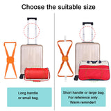 Luggage Straps Bag Bungees for Add a Bag Easy to Travel Suitcase Elastic Strap Belt (Black, M - Black)