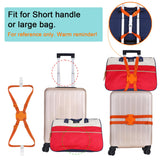 Luggage Straps Bag Bungees for Add a Bag Easy to Travel Suitcase Elastic Strap Belt (Black, M - Black)
