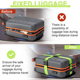 Luggage Straps for Suitcases 4 Pack, TSA Approved Travel Essentials, Luggage Strap for Travel Suitcase & Bag Closure and for Easy Identification, Travel Accessories for Safety & Convenience (Rose Red)