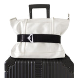 Luggage Straps for Suitcases Add a Bag Luggage Strap, 2-in-1 Travel Belt for Luggage Straps Travel Belt Over Handle for Carry On Bag Adjustable Suitcase Belts, Airport Travel Accessories Black