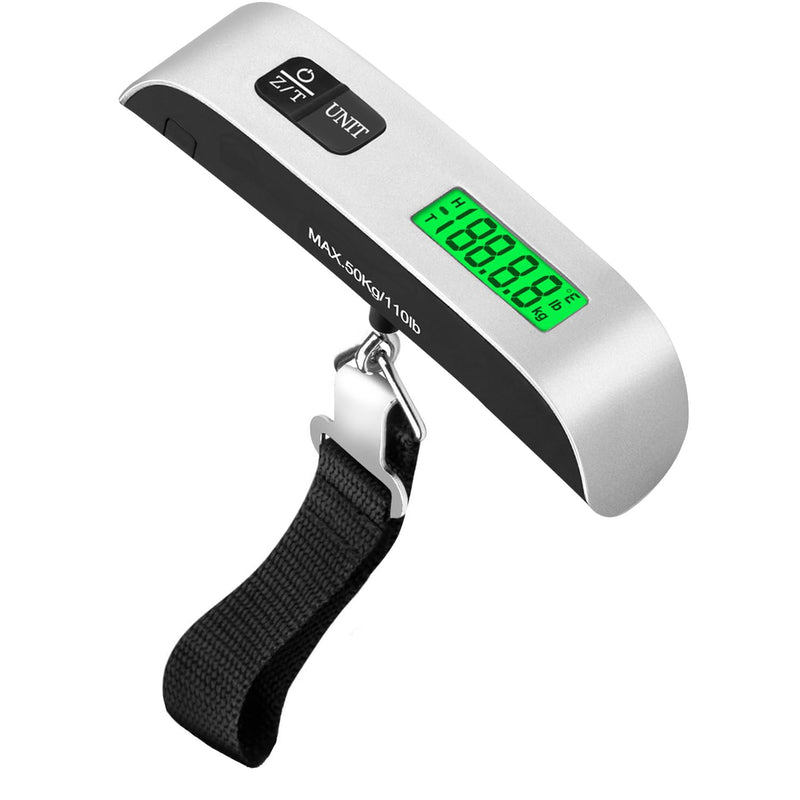 Luggage Weight Scale for Packages - Hanging Scales for Weighing Packages Portable Luggage Scale Travel Essentials 110lb/50kg - Small | Backpacks4Less