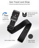 LUGGEX Luggage Straps TSA Approved, Luggage Straps for Suitcases, Easy Adjustable & Reinforced Buckle (Orange - Yellow 20 - 32inch, 1 Pack)