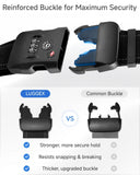 LUGGEX Luggage Straps TSA Approved, Luggage Straps for Suitcases, Easy Adjustable & Reinforced Buckle (Orange - Yellow 20 - 32inch, 1 Pack)