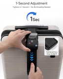 LUGGEX Luggage Straps TSA Approved, Luggage Straps for Suitcases, Easy Adjustable & Reinforced Buckle (Orange - Yellow 20 - 32inch, 1 Pack)