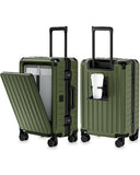 LUGGEX Zipperless Carry On Luggage with Spinner Wheels 22.5