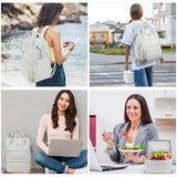 Lunch Backpack, 15.6 Inch Laptop Backpack, Stylish Nurse Teacher Work Bag