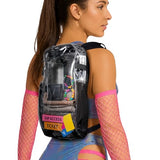 Lunchbox Clear Lite Pack – Anti Theft Clear Bag for Stadium Events with Locking Zippers Protects Items at Festivals, Concerts, and Traveling. Backpack is Compliant with Most Venue Bag Policies