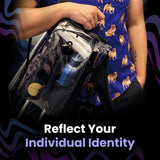 Lunchbox Clear Lite Pack – Anti Theft Clear Bag for Stadium Events with Locking Zippers Protects Items at Festivals, Concerts, and Traveling. Backpack is Compliant with Most Venue Bag Policies