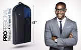 Luxury Storage Garment Bag for Men Suit, Long Women Dress, Tuxedo, Uniform | 47 Inch + 5 Inch Side Gusset | Hanging, Breathable, Foldable Clothes Cover and Protector