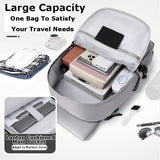 Lvswebe Backpack for Men Women, Laptop Bag Travel Office Outdoor Backpack for Adult - Black