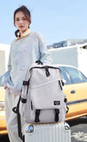 Lvswebe Backpack for Men Women, Laptop Bag Travel Office Outdoor Backpack for Adult - Black
