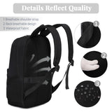 LXYGD 25L Classic Backpack,Durable Lightweight Water - Resistant Pack with Laptop Sleeve Fits 15.6 Inch,Casual Daypack Backpack for College,Full Black