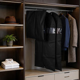 Lzerking Premium Garment Bag 8 - Pack, 43 Inch Garment Bags for Hanging Clothes, Suit Bags for Travel with Clear Window, Sweater, Coat & Suit Storage