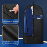 Lzerking Premium Garment Bag 8 - Pack, 43 Inch Garment Bags for Hanging Clothes, Suit Bags for Travel with Clear Window, Sweater, Coat & Suit Storage