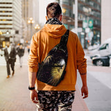 LZQPOEAS Happy New Year Sling Bag Casual Chest Bag Lightweight Crossbody Bag Hiking Daypack Fanny Pack Trendy Crossbody Shoulder Backpack Travel Chest Pack Sling Backpack for Men Women