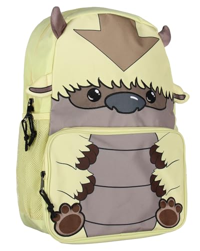 Mad Engine Appa Backpack Nickelodeon Avatar The Last Airbender Appa The Sky Bison 17" Backpack Laptop School Travel Book Bag