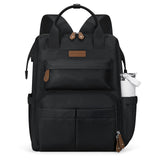 Maelstrom Laptop Backpack, Fits 15.6 - 17.3 Inch Travel Backpack Gift for Women Men, Waterproof College School Computer Bag, Anti - theft Business Work Bag with Luggage Strap (Black, 15.6 Inch)