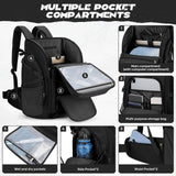 Maelstrom Tactical Backpack for Men, Water Resistant 40L Military Backpack, for Hiking, Camping, Gym with Molle System (Black)