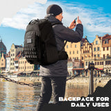 Maelstrom Tactical Backpack for Men, Water Resistant 40L Military Backpack, for Hiking, Camping, Gym with Molle System (Black)