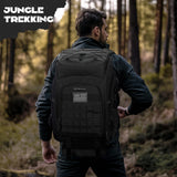 Maelstrom Tactical Backpack for Men, Water Resistant 40L Military Backpack, for Hiking, Camping, Gym with Molle System (Black)
