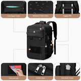 Maelstrom Travel Backpack for Women Men, 2 in 1 Crossbody Bag Laptop Backpack Fits 17.3 Inch Laptop, 26L Work Bag, Carry on Backpack