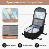Maelstrom Travel Backpack for Women Men, 2 in 1 Crossbody Bag Laptop Backpack Fits 17.3 Inch Laptop, 26L Work Bag, Carry on Backpack