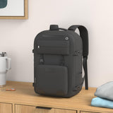 Maelstrom Travel Backpack for Women Men,25L Laptop Backpack Fits 15.6 - Inch Laptop,Waterproof Carry On Backpack for Airplanes with Detachable Crossbody Bag & Shoe Compartment (Black, Medium)