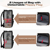 Maelstrom Travel Backpack for Women Men,Laptop Backpack Fits 15.6 - 17.3 Inch Laptop, Nurse/Work Bag with Insulated Lunch Box (Black)
